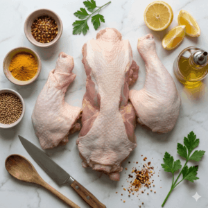 Friss csirke farhát